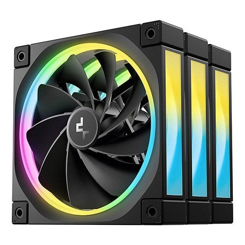 DeepCool FL12R-3 IN 1 Computer case Fan 12 cm Black 3 pc(s) - 6933412785132 - image 1