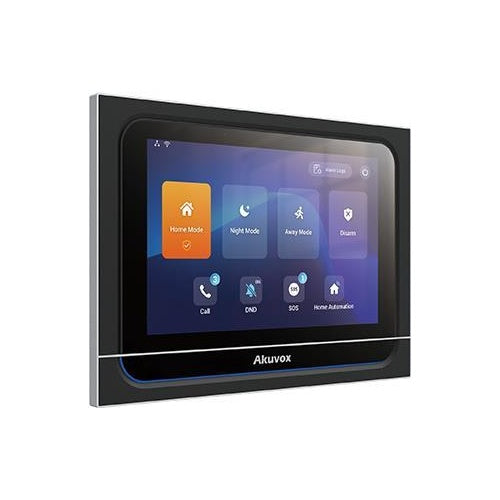 Akuvox X933H Computerbildschirm 17,8 cm (7" ) 1280 x 800 Pixel LCD Touchscreen Tisch Schwarz (X933H) afbeelding 1