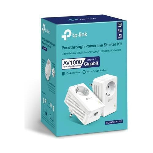 TP-LINK TL-PA7019P KIT 1000 Mbit/s Eingebauter Ethernet-Anschluss Weiß 2 Stück(e) (TL-PA7019P kit(DE)) afbeelding 1