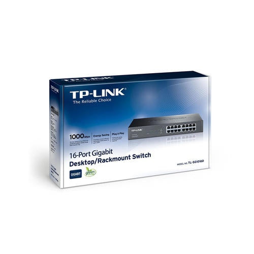 TP-Link TL-SG1016D 16-Port Gigabit Switch - Switch - unmanaged - 16 x 10/100/1000 - Desktop (TL-SG1016D) - 6935364020613 - image 5