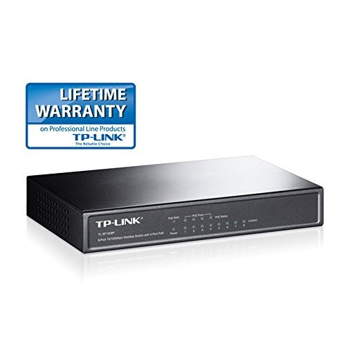 TP-Link TL-SF1008P - Switch - 8 Anschlüsse - EN, Fast EN - 10Base-T, 100Base-TX - PoE (TL-SF1008P) afbeelding 2