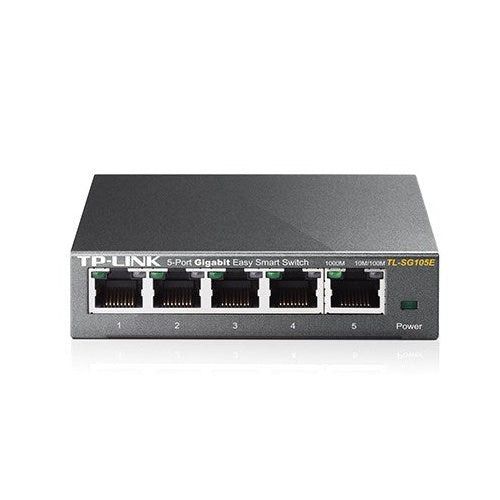 TP-Link Easy Smart TL-SG105E - Switch - 5 x 10/100/1000 - Desktop (TL-SG105E) - 6935364022037 - image 1