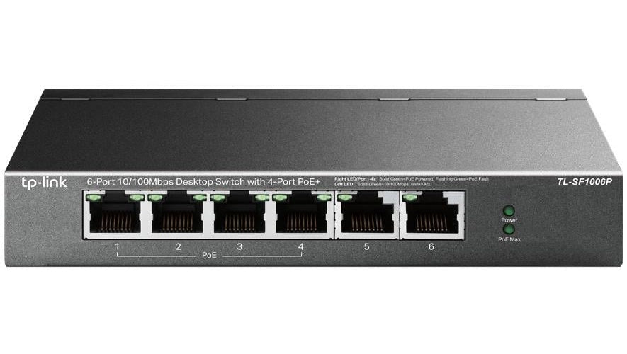 TP-Link TL-SF1006P - V1 - Switch - unmanaged - 6 x 10/100 (4 PoE+) - Desktop, wandmontierbar - PoE+ (67 W) - 6935364030933 - image 4