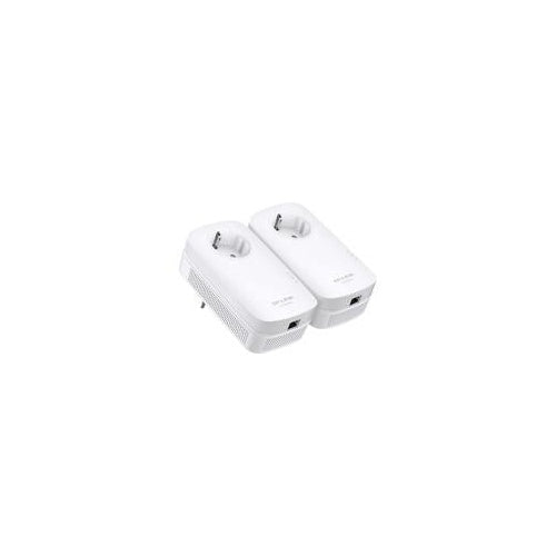 TP-LINK TL-PA8010P KIT - Starter Kit - Bridge - GigE, HomePlug AV (HPAV), HomePlug AV (HPAV) 2,0 - an Wandsteckdose anschließbar (TL-PA8010P KIT) afbeelding 1
