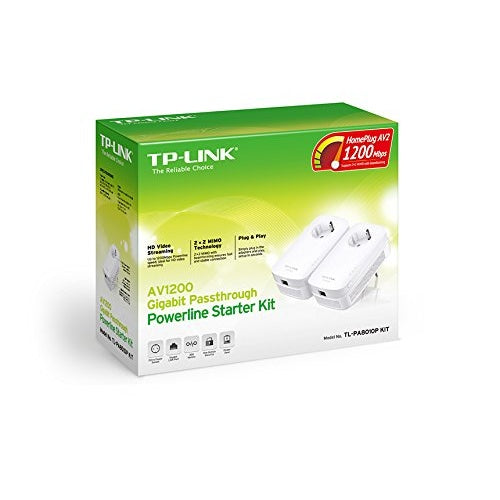 TP-LINK TL-PA8010P KIT - Starter Kit - Bridge - GigE, HomePlug AV (HPAV), HomePlug AV (HPAV) 2,0 - an Wandsteckdose anschließbar (TL-PA8010P KIT) afbeelding 3