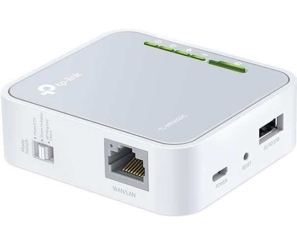 TP-LINK - Wireless Router - 4-Port-Switch - 802,11a/b/g/n/ac (TL-WR902AC) afbeelding 1