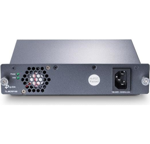 TP-Link Stromversorgung Redundant TP-LINKs redundante Spannungsversorgung TL-MCRP100 wandelt 100-240V Wechselspannung (50/60Hz) in 9,5V-Gleichspannung mit einer Leistung von bis zu 102W um. Der Ausgang ist überspannungs-, überstrom- und kur afbeelding 1