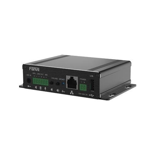 Fanvil PA3 - SIP v1 (RFC2543) - v2 (RFC3261) over UDP/TCP/TLS RTP/RTCP/SRTP STUN DHCP IPv6 PPPoE L2TP OpenVPN... - L2TP / OpenVPN - 10,100 Mbit/s - 10/100Base-T(X) - 3,5 mm - 3,5 mm (PA3) afbeelding 1