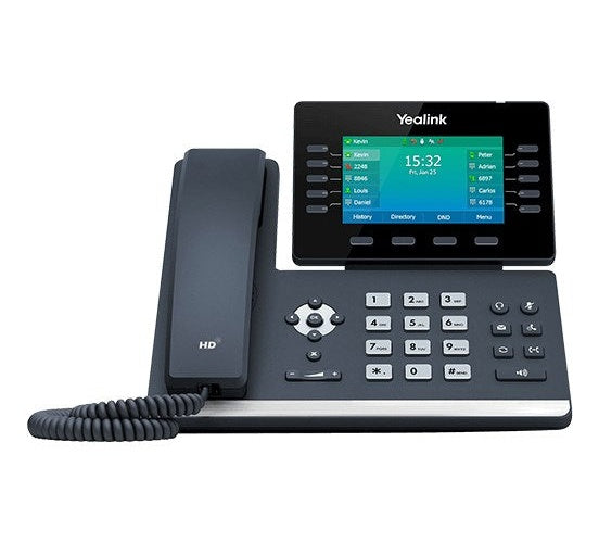 Yealink SIP-T54W - VoIP-Telefon - Bluetooth-Schnittstelle mit Rufnummernanzeige - IEEE 802.11a/b/g/n/ac (Wi-Fi) - SIP, SIP v2, SRTP - Classic Gray afbeelding 1