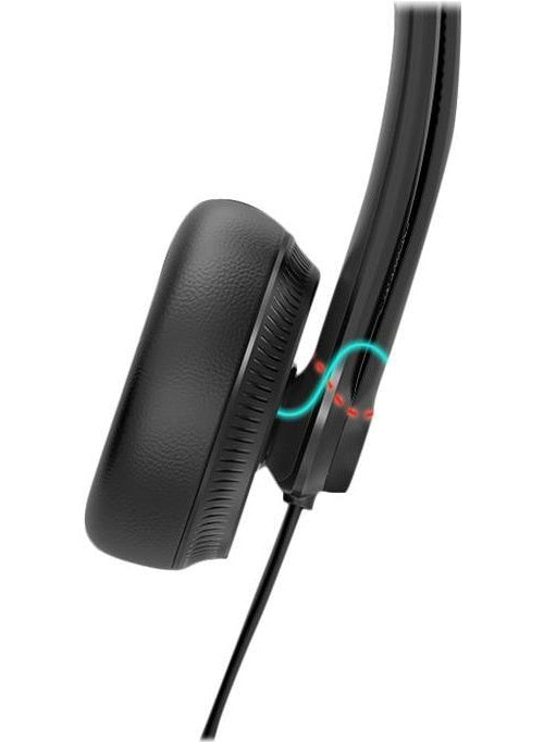Yealink SIP zub. QD/RJ9 YHS34 Monaurales Headset mit NoiseCancelling (1308022) afbeelding 1