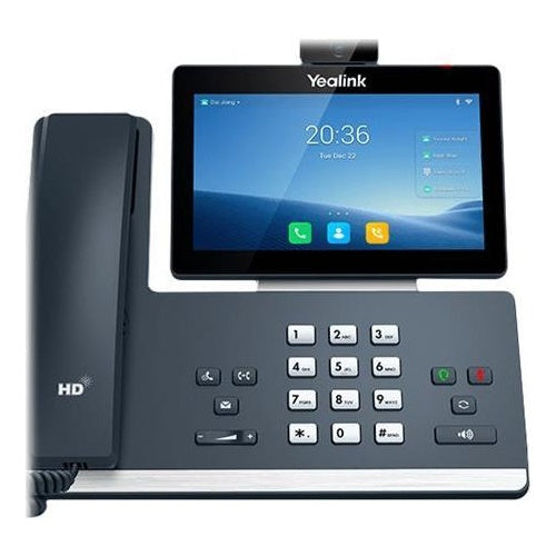 Yealink SIP-T58W Pro with camera - VoIP-Telefon - mit Bluetooth-Schnittstelle mit Rufnummernanzeige - 10 Parteien Anruffunktion - SIP, SIP v2, SRTP, RTCP-XR, VQ-RTCPXR - Classic Gray - mit Yealink CAM50 Kamera (1201606) afbeelding 1
