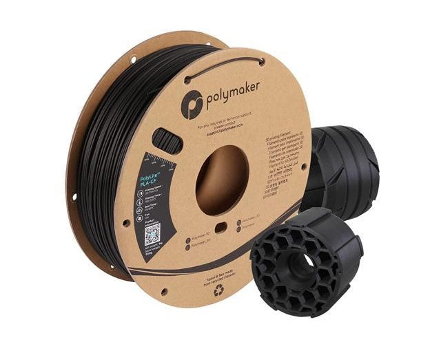 Polymaker PA10001 3D-Druckmaterial Polyacticsäure (PLA) Schwarz 1 kg (PA10001) afbeelding 1