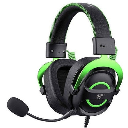Havit H2002E - gaming headphones  black and green afbeelding 3