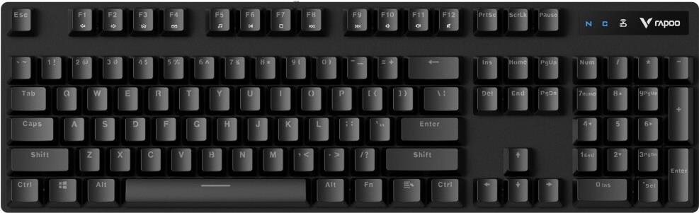 Rapoo Wireless Mechanical Gaming Keyboard V500PRO 2.4, Black, QWERTZ (00226366)