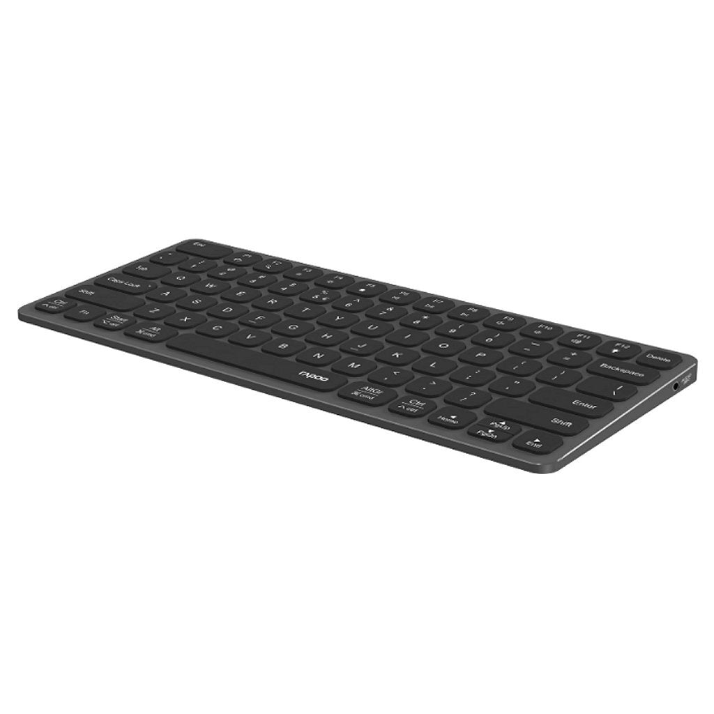 Rapoo UCK-6001 Ultraslim Keyboard 8-in-1 USB-C Multiport Hub - Black