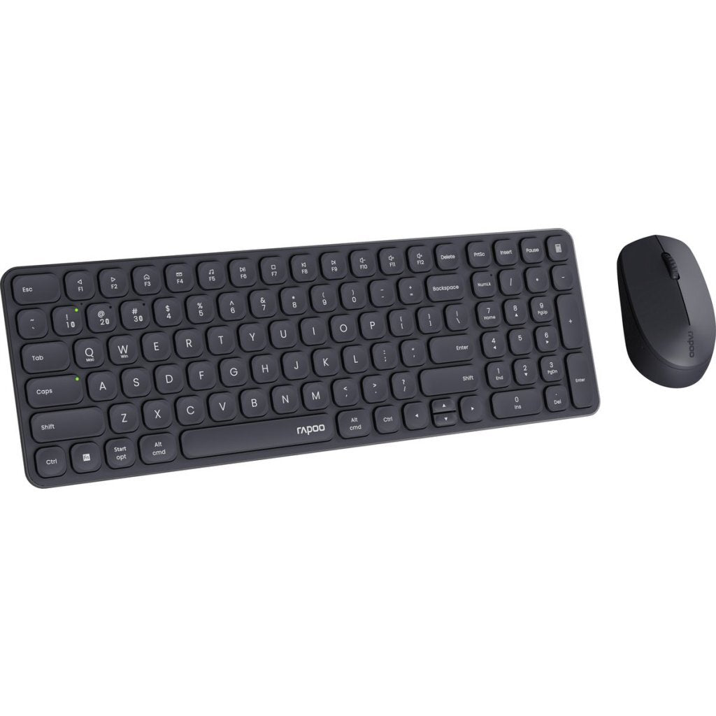Rapoo 9310 M Combo Set QWERTY(NL) Keyboard + Mouse Black