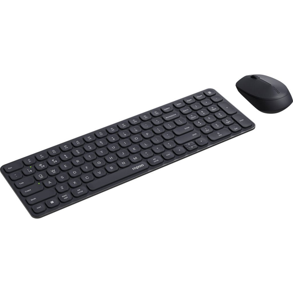 Rapoo 9310 M Combo Set QWERTY(NL) Keyboard + Mouse Black