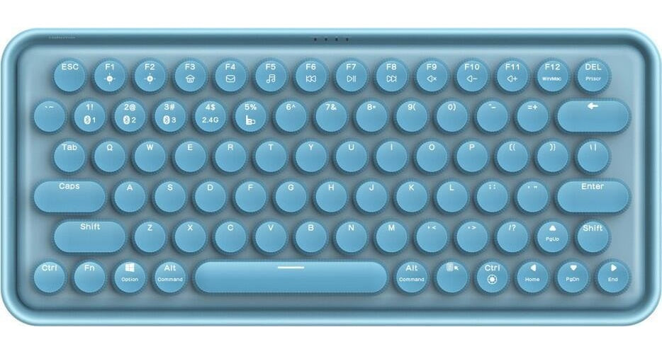Rapoo Ralemo Pre 5 Tastatur USB + RF Wireless + Bluetooth QWERTY Deutsch Blau (00217399) afbeelding 1
