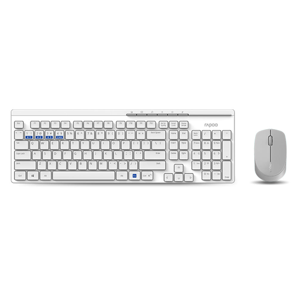 Rapoo Keyboard and Mouse Combo White 8100 M