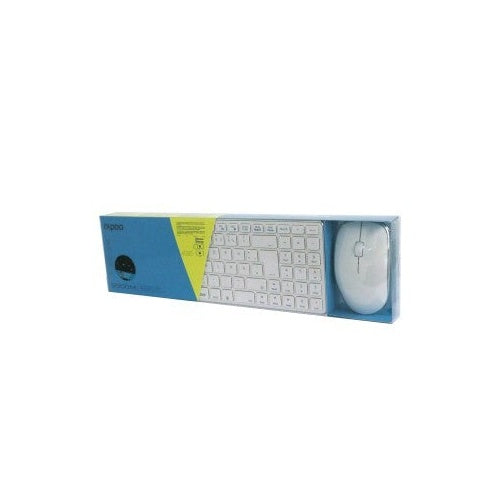 Rapoo 9300M Multimodus Draadloze Ultraslanke Desktop Combo Set QWERTY Wit afbeelding 4