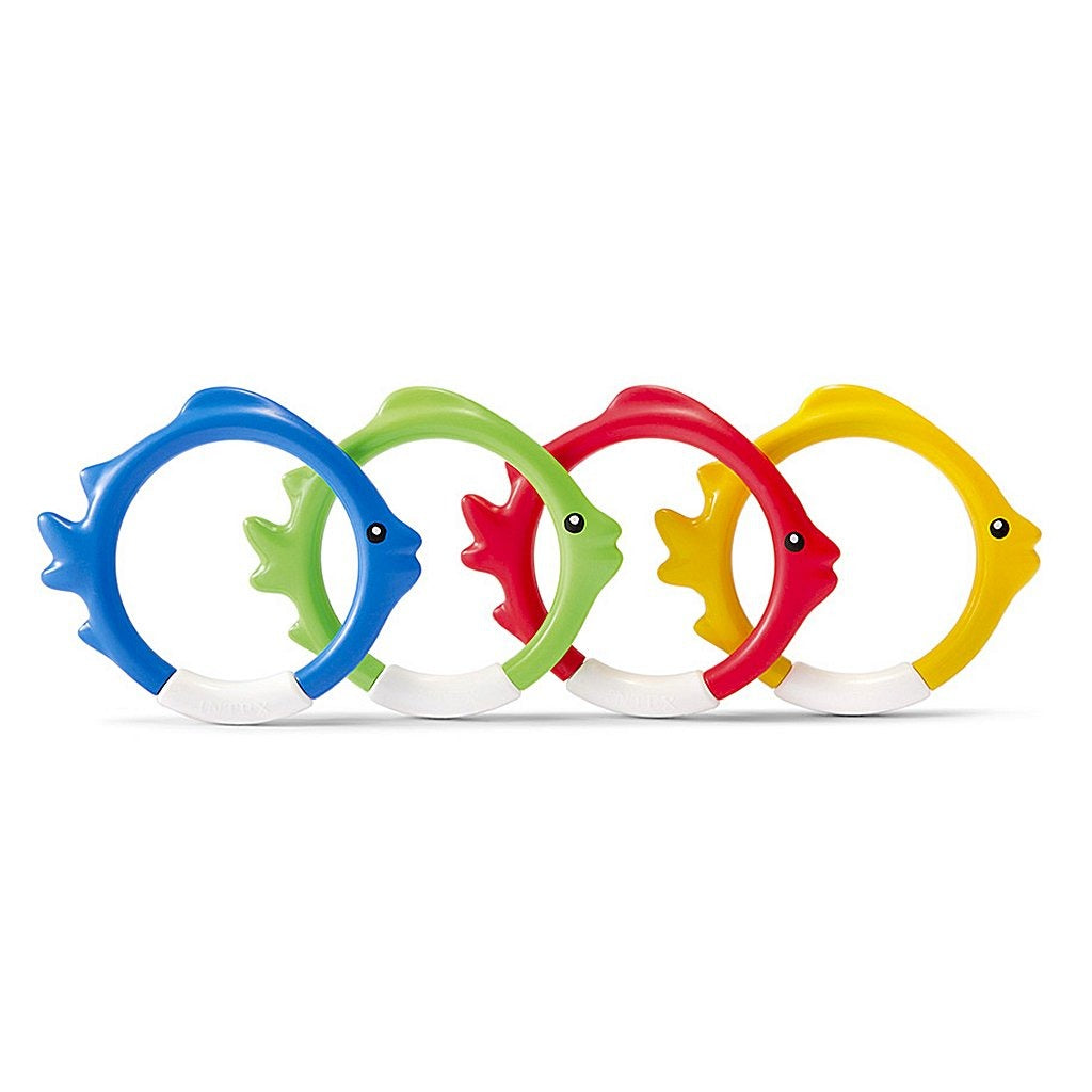 Intex Diving Rings Set of 4 - Soft and Flexible Material
