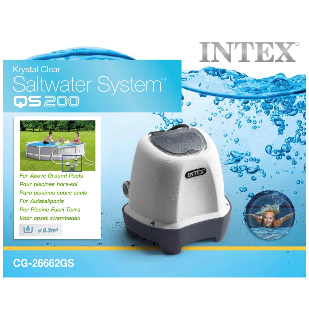 Intex 26662GS Krystal Saltwater System 12 Volt QS200 - Pool Chlorinator