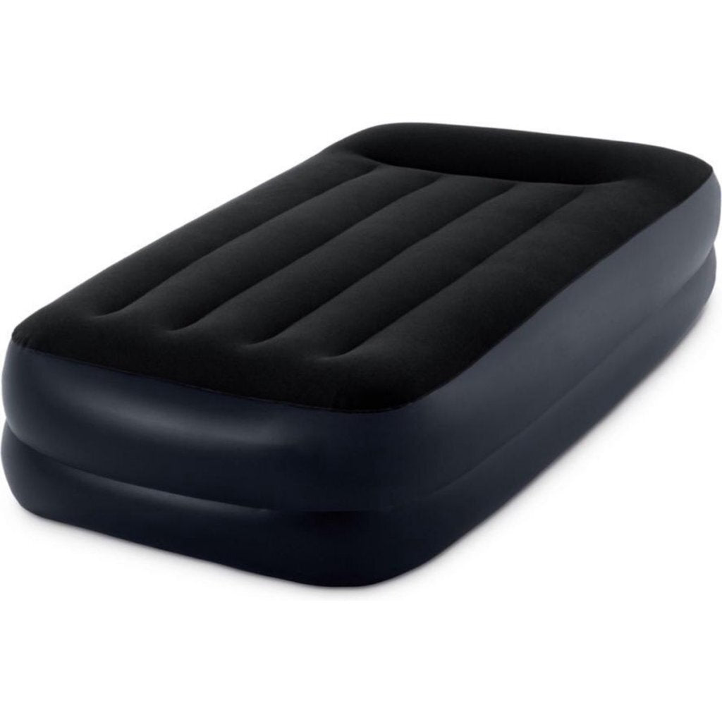 Intex 64122ND Pillow Twin Single Airbed 99x191x42 cm + Built-in Pump Black