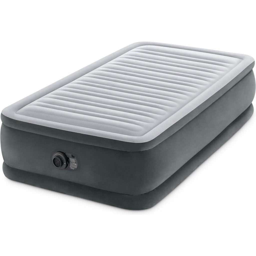 Intex TComfort Plush Elevated Twin Single Airbed 191x99x46 cm Grey 64412ND