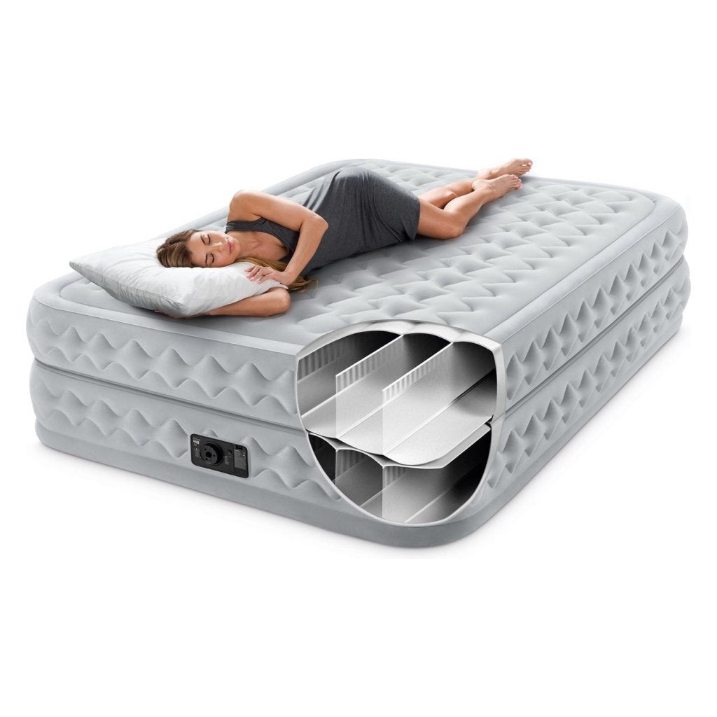 Intex 66490ND Supreme Air-Flow 2-Person Airbed 203x152x51 cm Grey