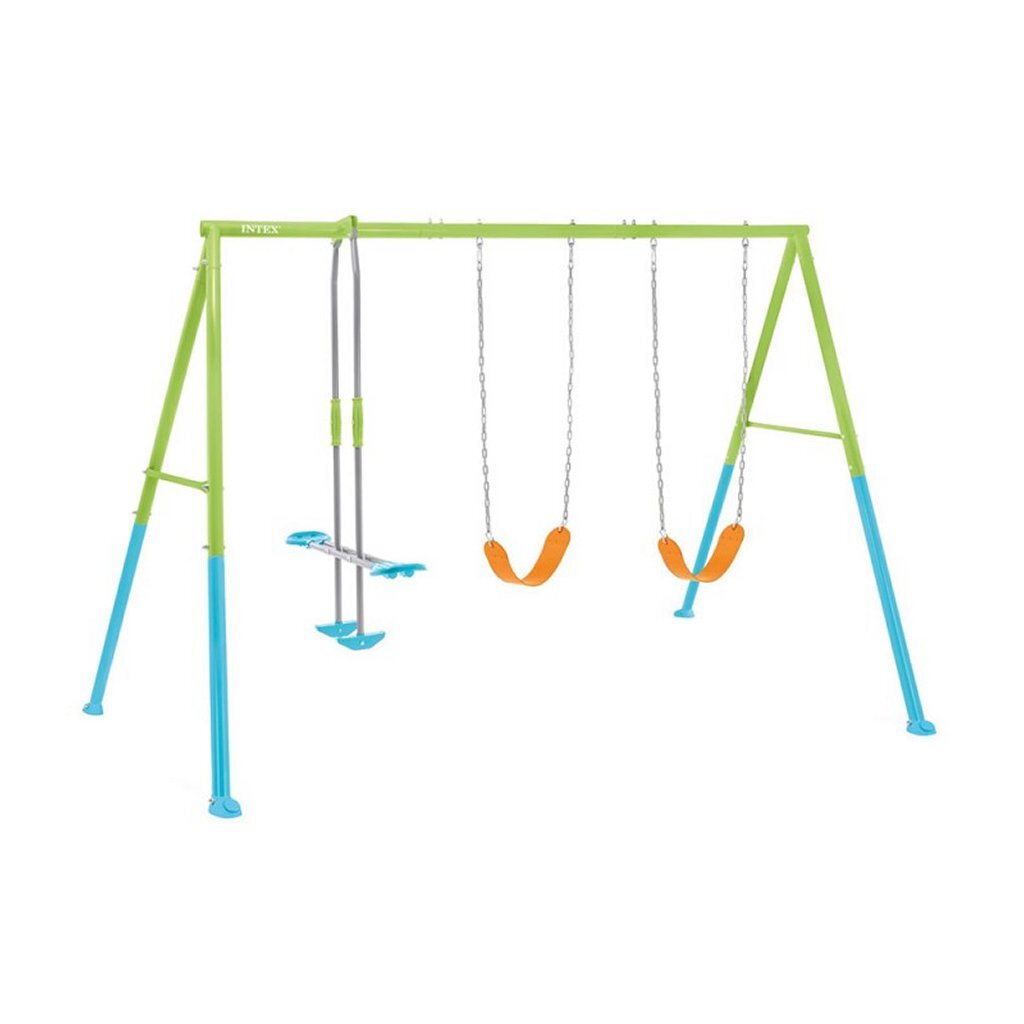 Intex 44121 Swing Set 343x254x211 cm Blue/Green/Orange
