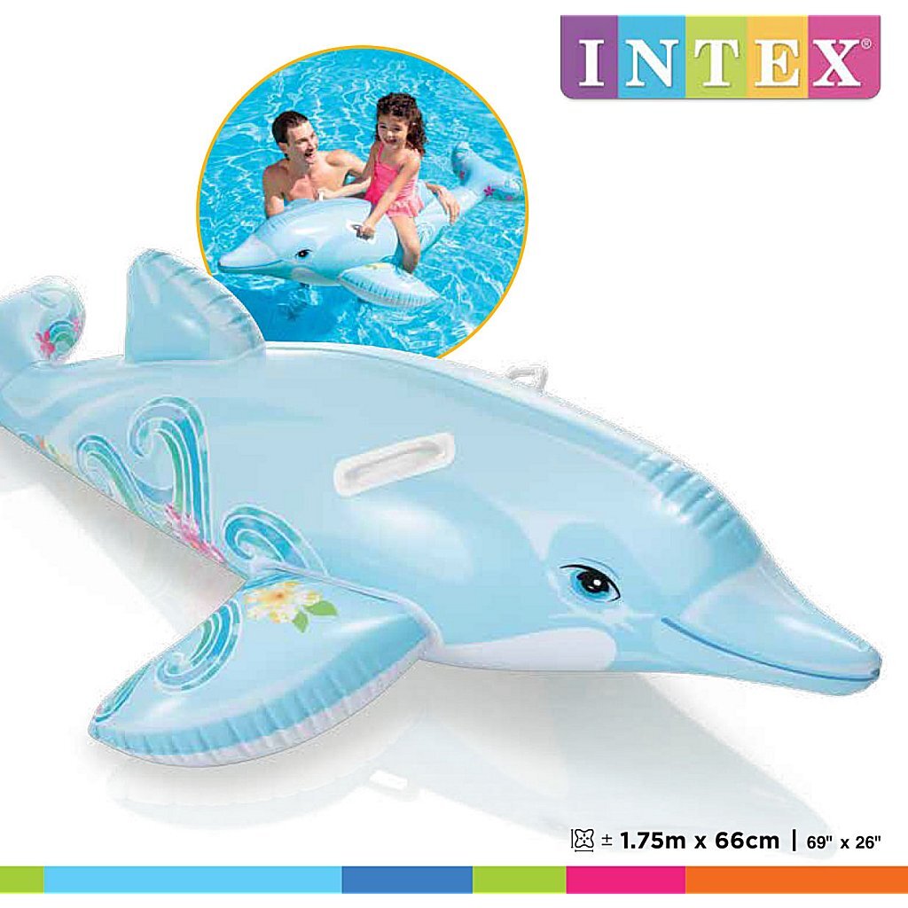 Intex Ride-on Dolphin 175x66cm 58535NP