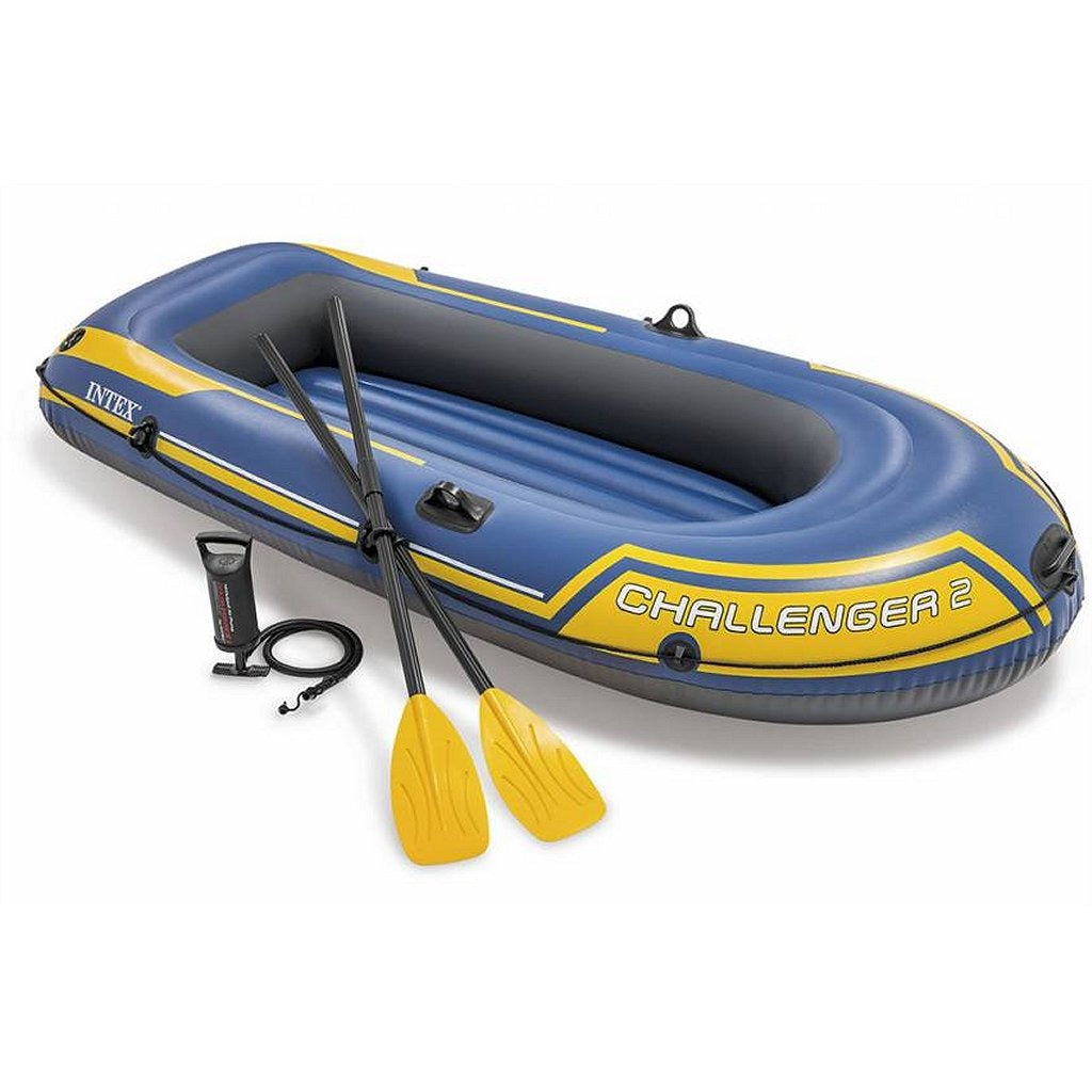 Intex Challenger 2-Person Boat Set with Inflatable Bottom, 236x114x41 cm 68367NP 2-Persoons