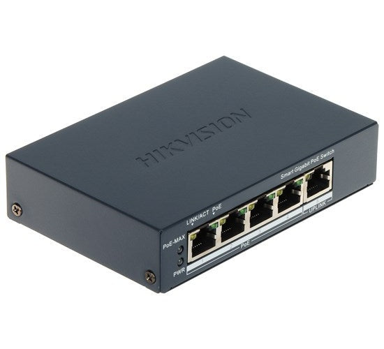 POE Switch DS-3E1505P-EI 4-Port Hikvision afbeelding 2