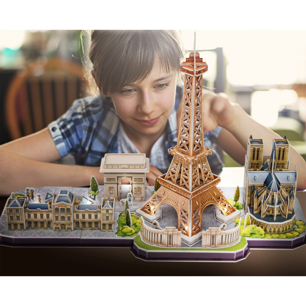 Cubic Fun 3D LED Puzzle Paris 115 Pieces