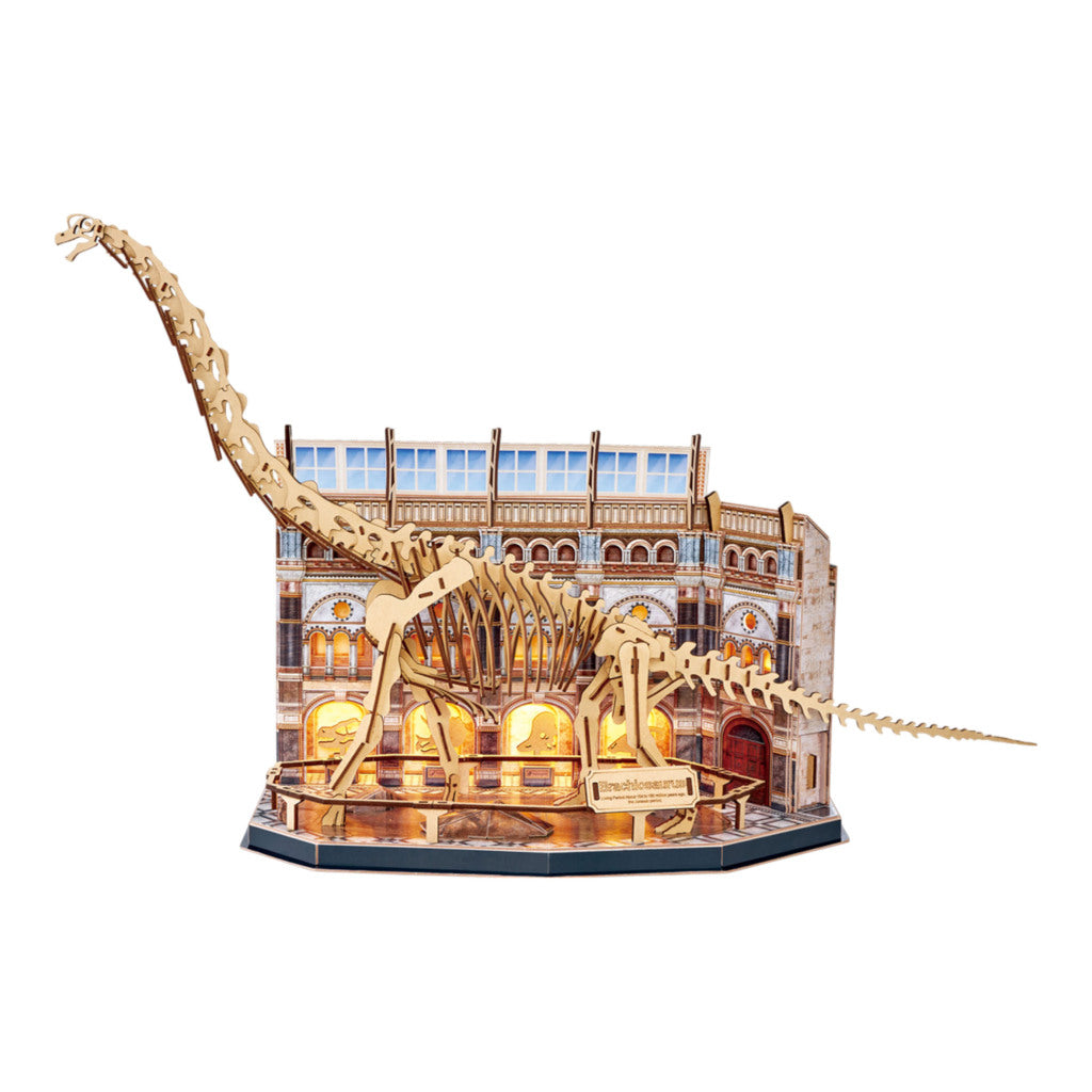 Cubic Fun Wooden LED 3D Puzzle - Brachiosaurus - 216 Pieces