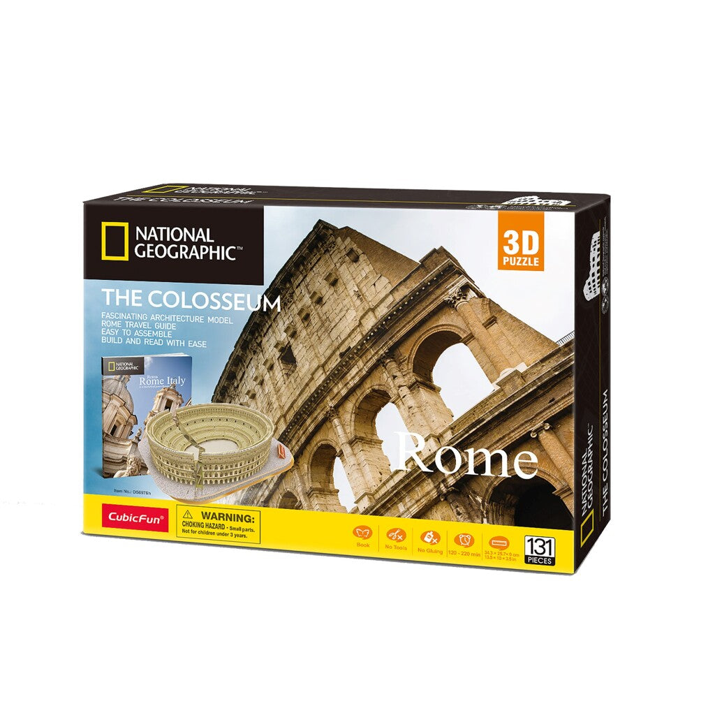 Cubic Fun National Geographic 3D Puzzle The Colosseum Rome 131 Pieces