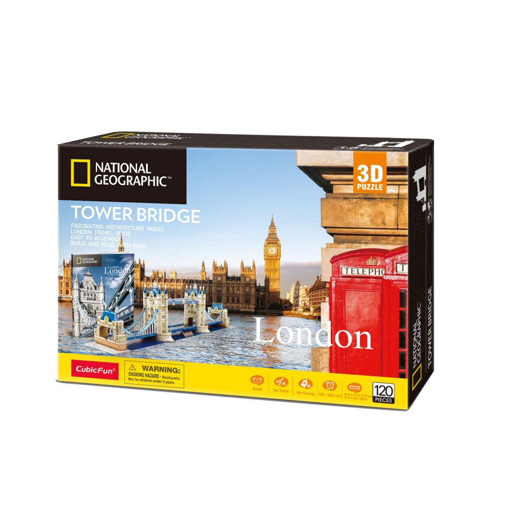 Cubic Fun National Geographic 3D Puzzle The Tower Bridge London 120 Pieces