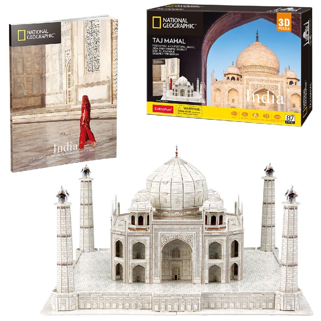 Cubic Fun National Geographic 3D Puzzle Taj Mahal 87 Pieces