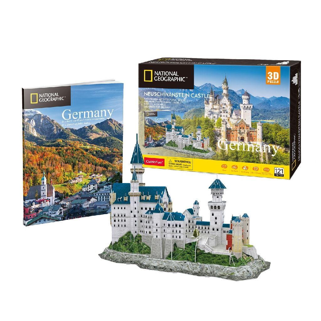 Cubic Fun National Geographic 3D Puzzle Neuschwanstein 121 Pieces