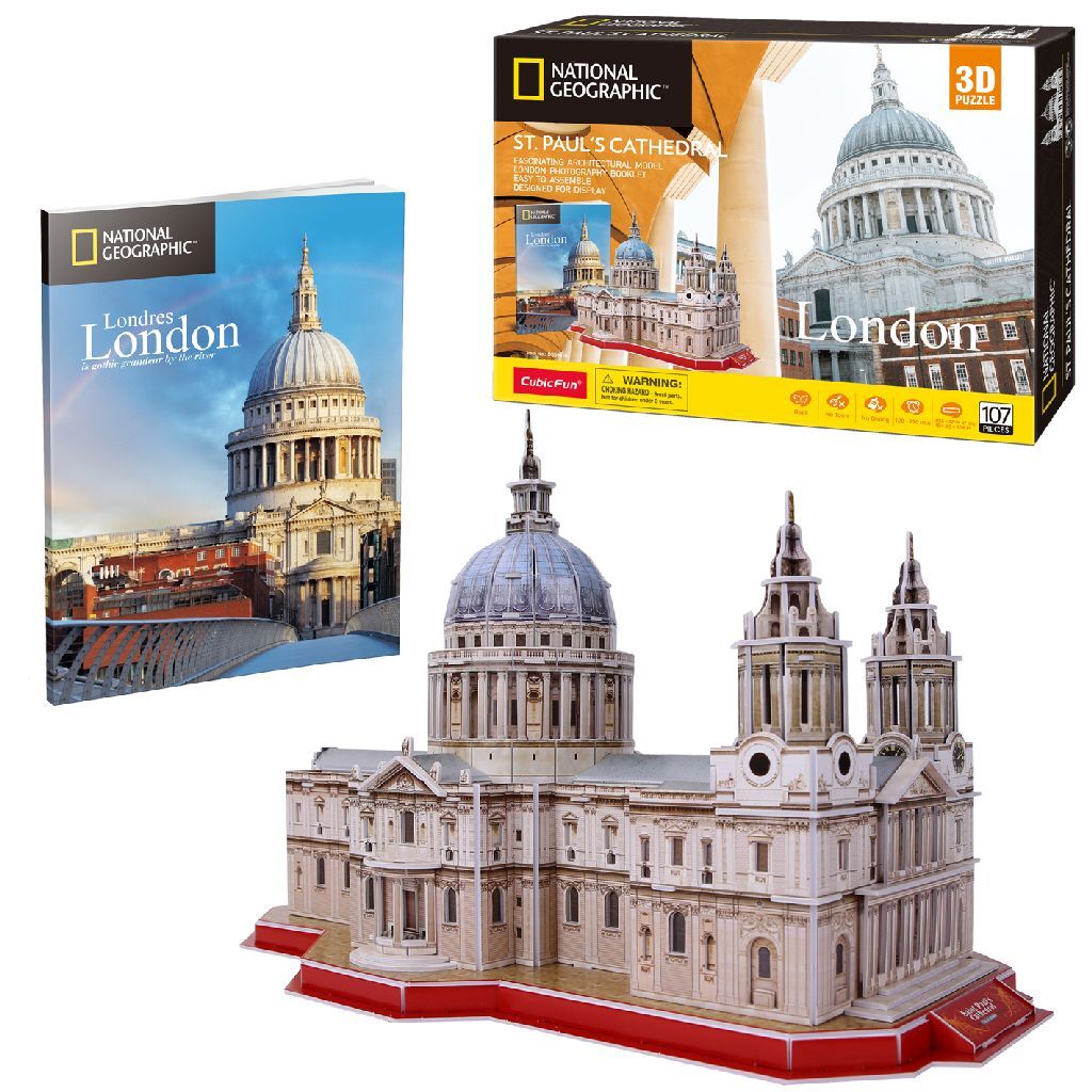 Cubic Fun National Geographic 3D Puzzle St. Paul's Cathedral 107 Pieces
