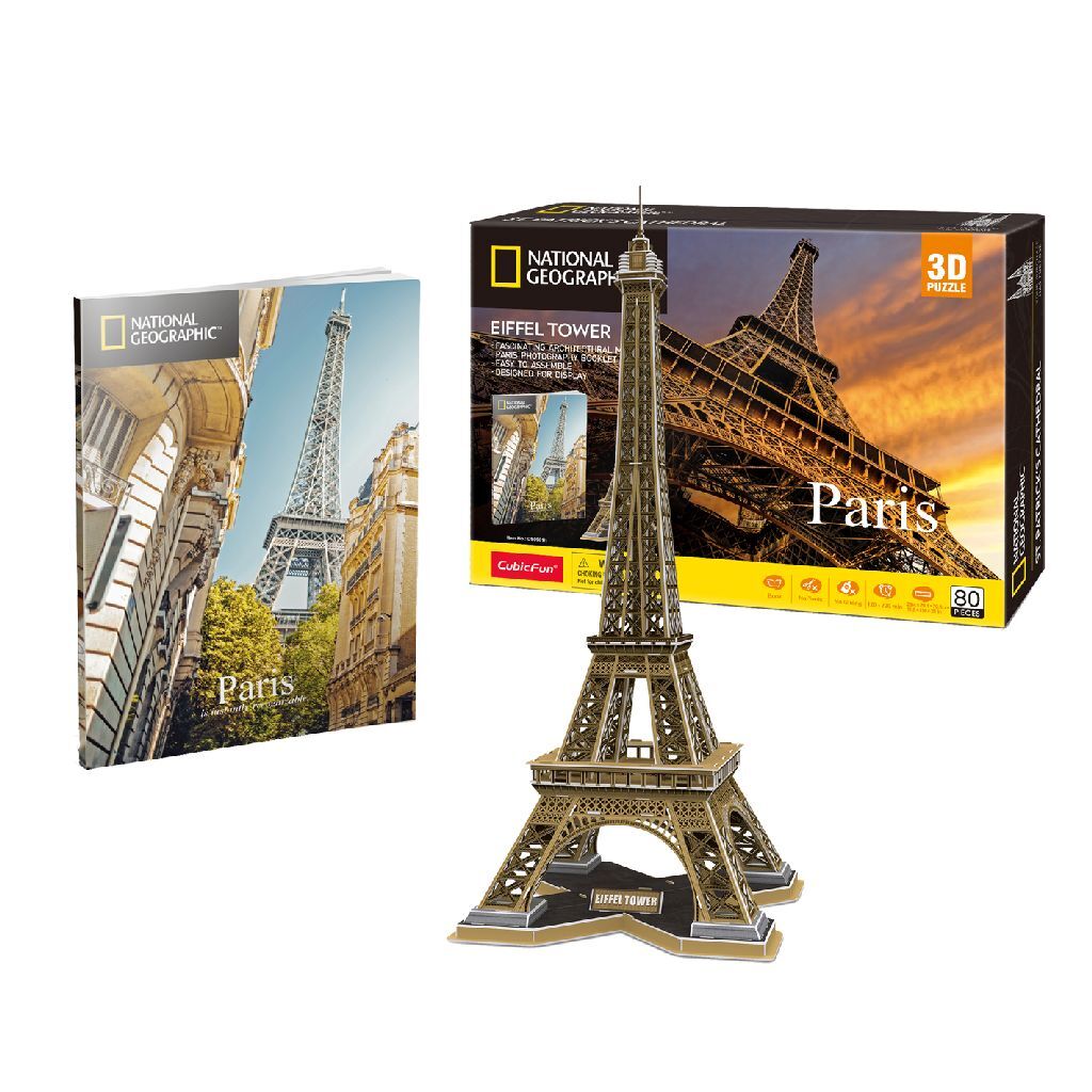 Cubic Fun 3D Puzzle Eiffel Tower 80 Pieces