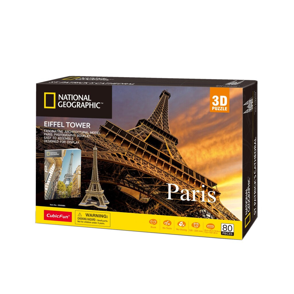 Cubic Fun 3D Puzzle Eiffel Tower 80 Pieces