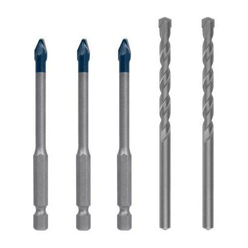 Bosch Expert - Bohrersatz - für Beton, weiche Fliesen, harte Fliesen, Vollziegel - 5 Stücke - 6 mm - Länge: 100 mm, 90 mm afbeelding 1