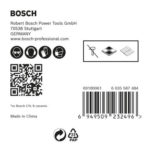 Bosch Expert HEX-9 HardCeramic - Bohrersatz - für weiche Fliesen, harte Fliesen - 5 Stücke - 5 mm, 6 mm, 8 mm, 10 mm, 4 mm - Länge: 90 mm - 6949509232496 - image 6