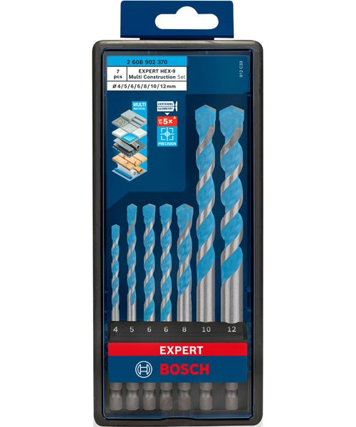 Bosch Expert HEX-9 Multi Construction Mehrzweckbohrer-Set 7-teilig (2608902370) afbeelding 1