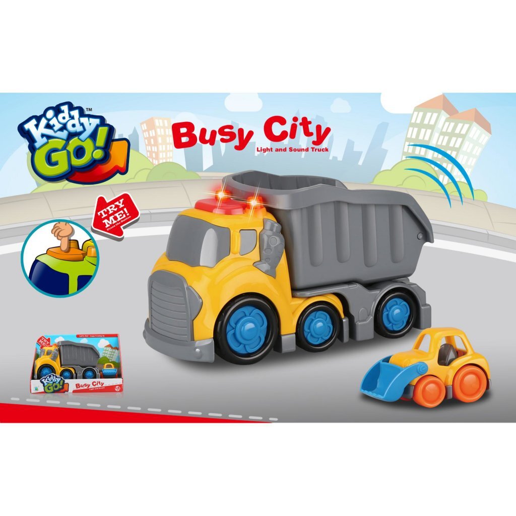 Kiddy Go Dump Truck + Light and Sound 19.5 cm