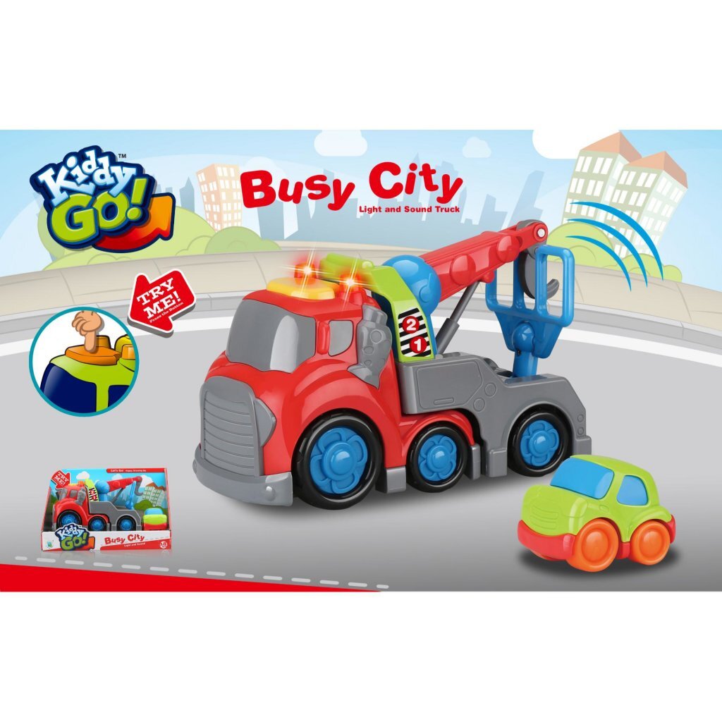 Kiddy Go Tow Truck + Light and Sound 19.5 cm