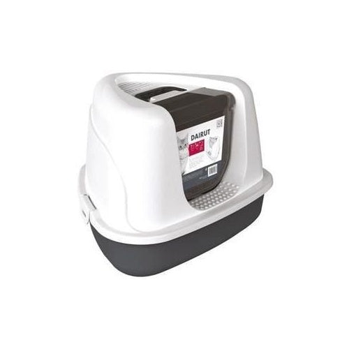 Maison de toilette 50x42x36 cm- Mpets - DAIRUT Noir & Blanc afbeelding 1