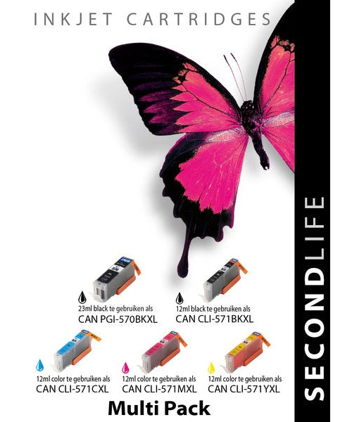 Kangaro SL-11011239 Cartridge SecondLife Canon Multipack 570/571 Serie afbeelding 1