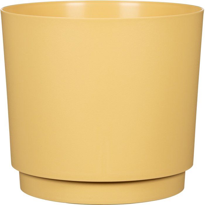 GARDEN ID Round Cache Pot Ø 25 cm - 7 L - H 22 cm - Yellow